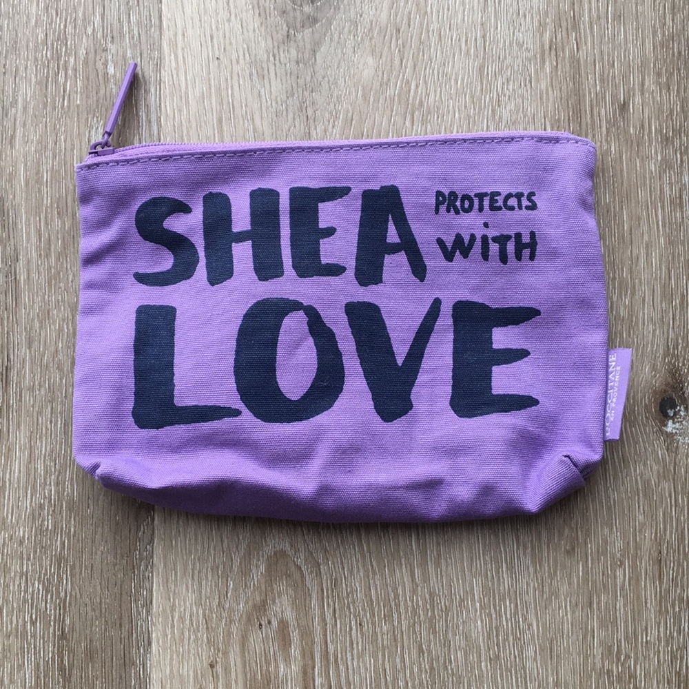 NWOT L’Occitane Shea Protects with Love Travel Bag